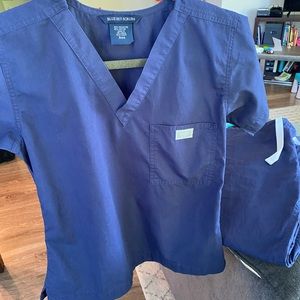 Blue Sky scrubs set - XXS Navy blue